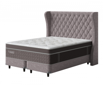 Nordic Style Double Bed-ID:493729134