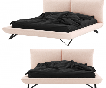 Nordic Style Double Bed-ID:880949972