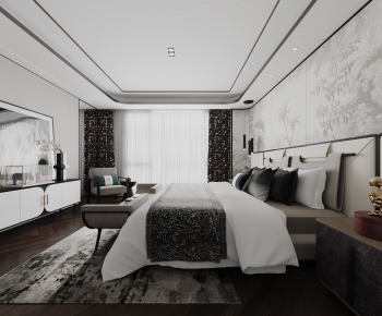New Chinese Style Bedroom-ID:109365946
