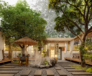New Chinese Style Courtyard/landscape-ID:355391031