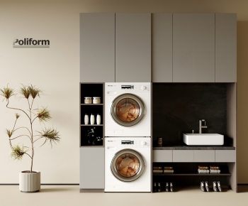 Modern Laundry Cabinet-ID:125315906
