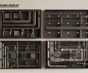 Modern Suspended Ceiling-ID:559554101