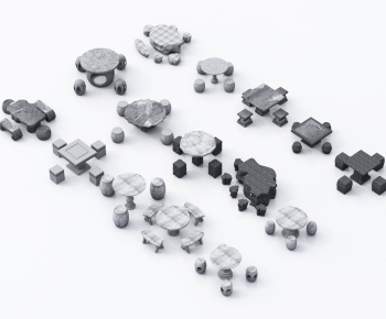 New Chinese Style Outdoor Tables And Chairs-ID:491561898