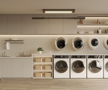 Modern Balcony Laundry Room-ID:264456998