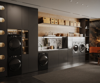 Modern Balcony Laundry Room-ID:644911059