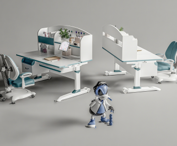 Modern Computer Desk And Chair-ID:919507988