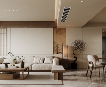 New Chinese Style A Living Room-ID:770881893