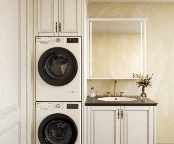 European Style Laundry Cabinet-ID:533159025