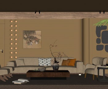 Wabi-sabi Style A Living Room-ID:326814892