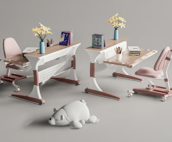 Modern Computer Desk And Chair-ID:209980012