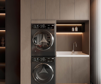 Modern Laundry Cabinet-ID:218885907