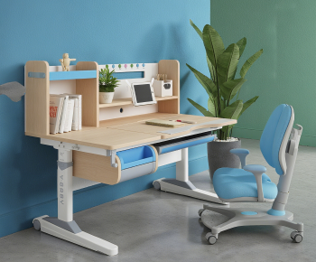 Modern Computer Desk And Chair-ID:625715978