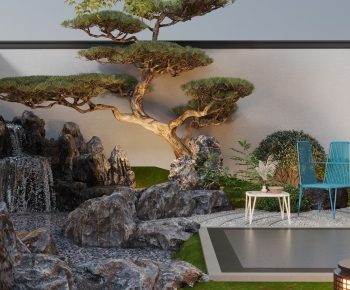 New Chinese Style Courtyard/landscape-ID:253648046