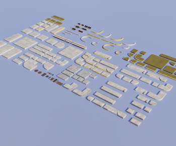 Modern Building Component-ID:328077085