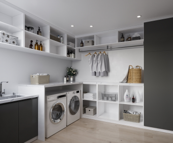 Modern Balcony Laundry Room-ID:385813002