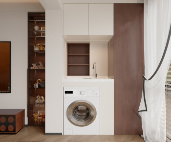 Modern Laundry Cabinet-ID:242974045