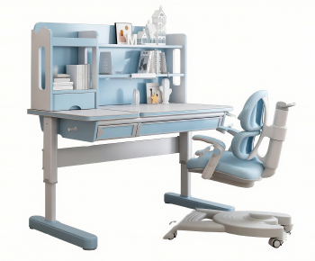 Modern Computer Desk And Chair-ID:349071989