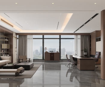 New Chinese Style Manager's Office-ID:111825946