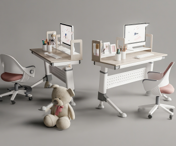 Modern Computer Desk And Chair-ID:117233044