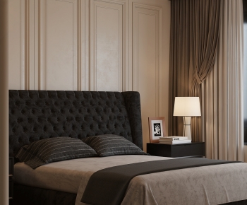 Modern Double Bed-ID:672311077