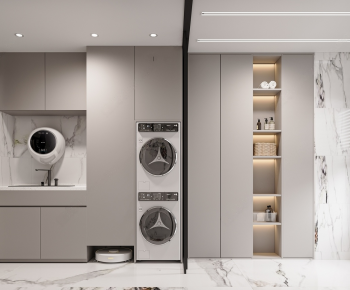 Modern Balcony Laundry Room-ID:939738999