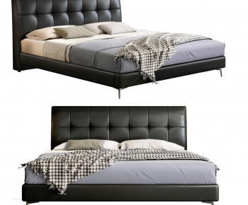 Modern Double Bed-ID:683779955
