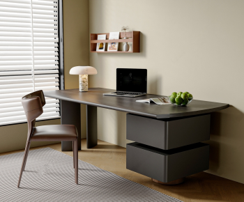 Modern Computer Desk And Chair-ID:644608029
