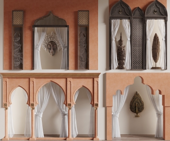 Southeast Asian Style Door-ID:909836051