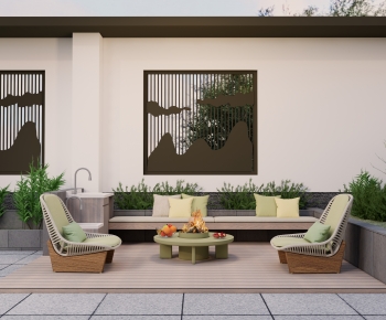 New Chinese Style Courtyard/landscape-ID:104326013