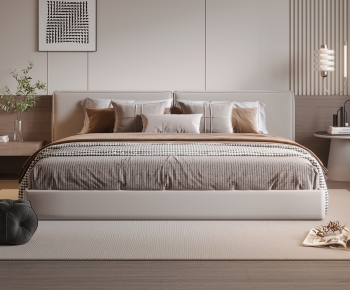 Modern Double Bed-ID:153889756