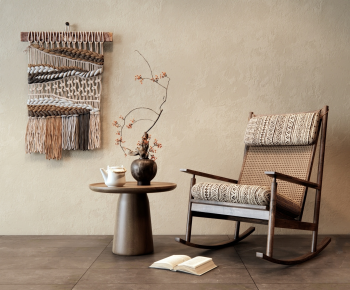 Wabi-sabi Style Rocking Chair-ID:693450011