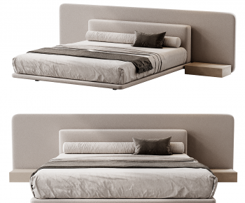 Modern Double Bed-ID:967221986
