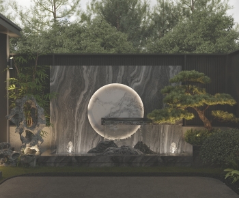 New Chinese Style Courtyard/landscape-ID:498857024