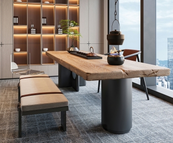 New Chinese Style Tea Tables And Chairs-ID:902811054