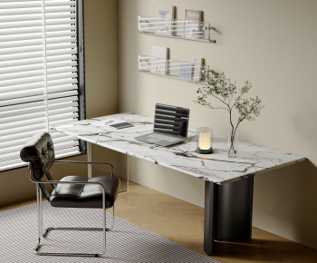 Modern Computer Desk And Chair-ID:141665943