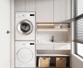 Modern Laundry Cabinet-ID:895736933