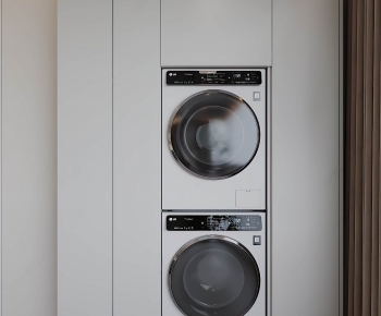 Modern Laundry Cabinet-ID:393148905
