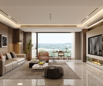 Modern A Living Room-ID:528989086