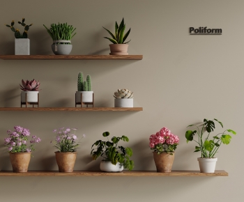 Modern Potted Green Plant-ID:302381994