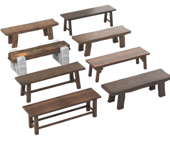 New Chinese Style Bench-ID:344422105