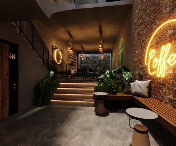 Industrial Style Cafe-ID:596582892