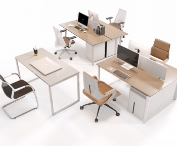 Modern Office Desk And Chair-ID:823914055