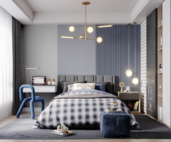 Modern Boy's Room And Son's Room-ID:329168081