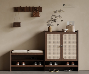 Wabi-sabi Style Shoe Cabinet-ID:533952002