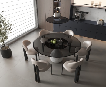 Modern Dining Table And Chairs-ID:208103905