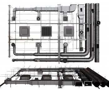 Modern Suspended Ceiling-ID:448575974