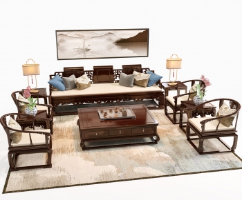 New Chinese Style Sofa Combination-ID:240914116