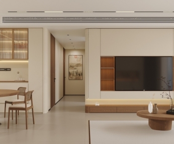 New Chinese Style A Living Room-ID:106220256