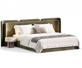 Modern Double Bed-ID:119061954