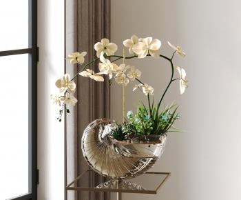 Modern Potted Green Plant-ID:375217913